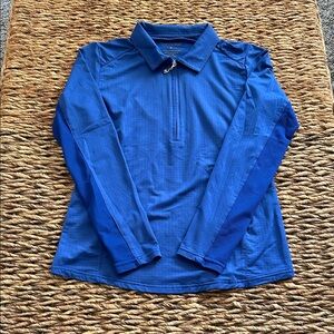 San Soleil Blue Long Sleeve Women's Top